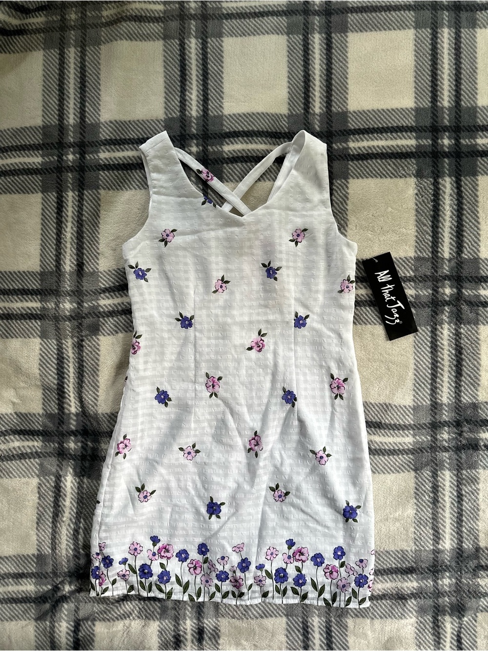 All that Jazz NWT Vintage 90s Y2K Floral Mini Dress Size 10